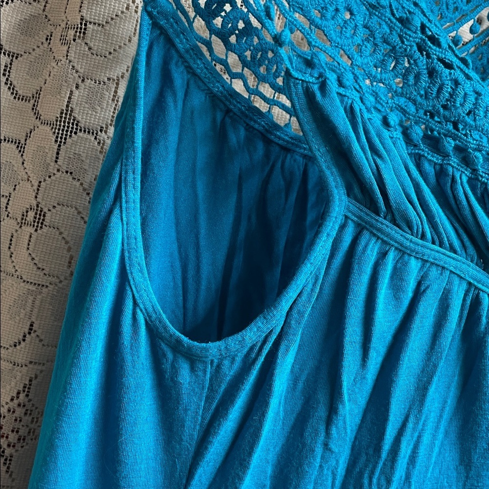 Kenneth Cole Reaction Teal Nightgown/Lounge Dress - Picture 6 of 8